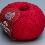 Lana Grossa Linea Rossa Solo Cashmere 102 rot 25g Wolle
