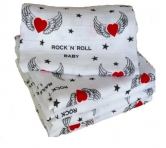 Babymajawelt Mullwindeln Rock-nRoll 80/80 - 5er Pack NEUHEIT-12296