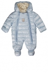 Kanz Unisex Baby Schneeanzug Schneeanzug m. Kapuze, Gr. 68, Blau (skyway blue 3018)