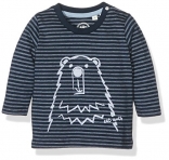 Sanetta Baby-Jungen Langarmshirts 113750, Blau (Pacific Blue 50178), 80