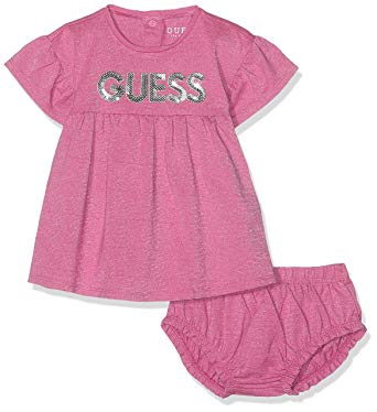 Das pinkfarbene Baby-Mädchen-Kleid von Guess bestellen