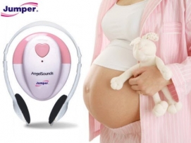 Ultraschallgerät für Schwangere, mit Aufnahmefunktion & Headset, Angelsounds inkl. digitales Fieberthermometer!