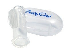 Baby Zahnbürste Fingerzahnbürste inkl. Aufbewahrungsbox - für Zähneputzen und Zahnfleischmassage