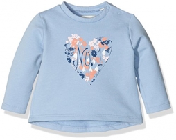 Sanetta Baby-Mädchen Sweatshirt 113730, Blau (Dove Blue 50190), 80