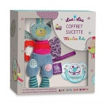 Moulin Roty - Coffret Schnuller und Kuscheltier Luc und Léa - Jolis pas Beaux