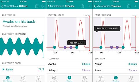 Die APP für den Mimo-Überwachungs-Strampler