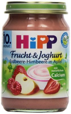 Hipp Erdbeere-Himbeere in Apfel, 6-er Pack