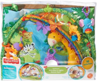Baby-Erlebnis-Krabbeldecke Rainforest von Mattel bestellen