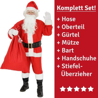 Das komplette Weihnachtsmann-Kostüm bestellen