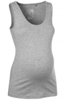Noppies Damen Umstandsmode Shirt/ Top 60108, Gr. 36 (S), Grau (grey melange 100)