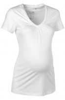 Noppies Damen Umstandsmode/ Shirt & Top  60104, Gr. 36 (S), Weiß (01 white)