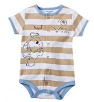 Babybody kurzarm 'Hundi braun' | Babybodies kurzarm | Bodys Baby