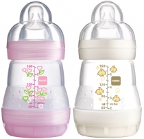 MAM 99919222 Anti-Colic Doppelpack für Mädchen, 160 ml