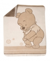 Julius Zöllner 9630010031 - Pooh Jacquard-Decke gewebt, 75x100 cm