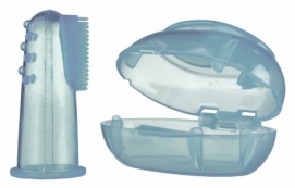 Nûby 730 - Finger-Zahnbürste mit Aufbewahrungsbox