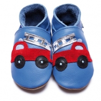 Inch Blue - Leder Baby Schuhe *Feuerwehr* Krabbelschuhe