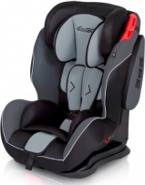 Premium Autokindersitz der Gruppe I,II und III von 9-36 kg zertifiert nach ECE R44/04 - Top Qualität - 5 Farbdesigns, Farbe:Silber/Grau - 1107