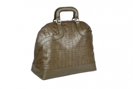 Wickeltasche Tender Bowler Bag Croco Olive