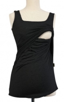 Be! Mama Still-Shirt, Still-TOP, Umstandstop, Schwangerschaftsshirt, Modell: SIMPLE, schwarz, Größe XL