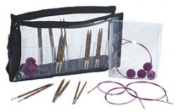 KnitPro Symfonie Deluxe Options Set -wechselbare Nadelspitzen- Holz Rundstricknadeln