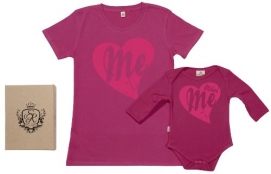 SR - Me & Mini Me Mutter & Tochter Bodys, Rosa, S & 12-18 Monate