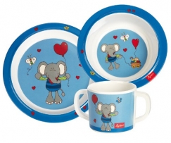 sigikid 24405 Melamin-Set Lolo Lombardo im Geschenkkarton