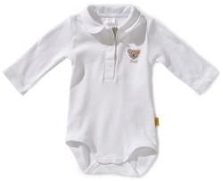 Steiff Unisex - Baby Body 0008693, Gr. 92, Weiß (bright white 1000)