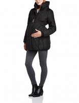 MAMALICIOUS Damen Steppjacke Umstands Jacke YASMIN PADDED JACKET, Gr. 38 (Herstellergröße: M), Schwarz (Black C-N10)