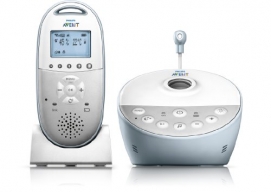 Philips AVENT SCD580/00 Babyphone DECT (Sternenlichtprojektor), grau/weiß