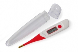 reer 9840 Digitales Fieberthermometer mit flexibler und vergoldeter Messspitze