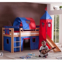 Pharao24 Kinder-Spielbett Jagu in Blau-Rot