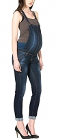 NEW Salopette Jeans Latzhose dark Wash Jeans Damen Umstandsmode