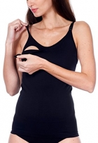 noppies Nursing Still-Tanktop, Top, Hemd, Shirt Unterwäsche/ Unterhemd 63955, M/L, schwarz