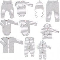 MAKOMA Baby Erstlingsausstattung Set -My Bear- 10tlg. Gr. 68 Unisex