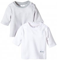 Twins Unisex Baby - Langarmshirt im 2er Pack, Mehrfarbig, Gr. 80, Mehrfarbig (11-0601 - weiss)