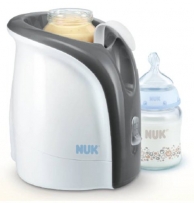 NUK 10256317 Babykostwärmer, Thermo Ultra Rapid, erwärmt Babynahrung schonend ab 2 Minuten, inklusive Auto-Adapterkabel für unterwegs