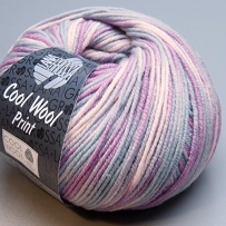 Lana Grossa Merino superfein "Cool Wool" 792 print / 50g Wolle