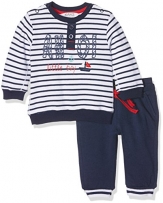 Kanz Baby-Jungen Bekleidungsset Sweatshirt 1/1 Arm + Jogginghose, Mehrfarbig (Y/D Stripe 0001), 62