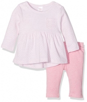 Kanz Baby-Mädchen Bekleidungsset T-Shirt 1/1 Arm + Leggings, Rosa (Ballerina Melange 8294), 74