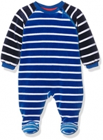 Sanetta Baby-Jungen Schlafstrampler 221264, Blau (Strong Blue 50022), 56