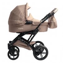 Knorr-Baby 33000-03 Kombikinderwagen Voletto Tupfen Limited Edition, sand-creme